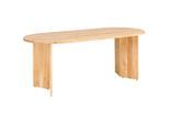 Mid.you Esstisch, Akazie, Holz, Akazie, vollmassiv, Holz, oval, Wange, 90x76x200 cm, gastro- und objekttauglich, Esszimmer, Tische, Esstische, Esstische oval