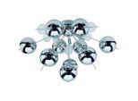 Näve Deckenleuchte Explosion, Klar, Chrom, Metall, Glas, 57x38x57 cm, Lampen & Leuchten, Innenbeleuchtung, Leuchten nach Räumen, Schlafzimmerlampen