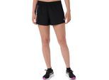 Laufshorts ASICS "ICON 4IN SHORT", Damen, Gr. S, N-Gr, schwarz (performance schwarz), Obermaterial: 100% Polyester, Hosen