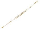 Armband ADELIA´S "Damen Armband aus Edelstahl mit Süßwasserperle 17+5 cm", gold, Armbänder, Damen, 22cm, Edelstahl, Armband, Zum Verschenken – passend für viele Anlässe