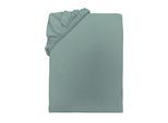 Spannbettlaken TOM TAILOR HOME, grün (eucalyptus), L:200cm, Jersey, Obermaterial: 100% Baumwolle, Bettlaken, Spannbettlaken