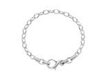 Armband "Armband Ankerkette mit Zirkonia, Silber 925", silber, GIORGIO MARTELLO MILANO, Armbänder, Damen, Silber 925 (Sterlingsilber), Armband