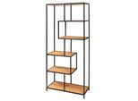 riess-ambiente Bücherregal SLIM LINE - Industrial 185cm Wildeiche schwarz sechs Regalböden pflegeleicht