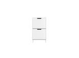 SoBuy Schuhschrank mit 2 Türen Weiß Modern