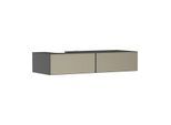 hansgrohe Xevolos E Waschtischunterschrank 54321390 1370x550x275mm, 2 Schubladen, links, schiefergrau matt, bronze Struktur