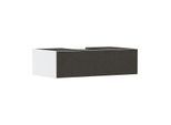 hansgrohe Xevolos E Waschtischunterschrank 54313660 980x550x275mm, 1 Schublade, mattweiß, Textil dunkelgrau