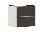 hansgrohe Xevolos E Waschtischunterschrank 54176660 580x555x475mm, 2 Schubladen, sandbeige matt, Textil dunkelgrau