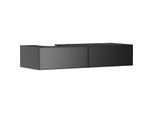 hansgrohe Xevolos E Waschtischunterschrank 54321770 1370x550x275mm, 2 Schubladen, links, schiefergrau matt, schiefergrau metallic
