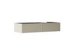 hansgrohe Xevolos E Waschtischunterschrank 54323390 1370x550x275mm, 2 Schubladen, rechts, sandbeige matt, bronze Struktur