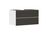 hansgrohe Xevolos E Waschtischunterschrank 54190660 980x555x550mm, 2 Schubladen, mattweiß, Textil dunkelgrau