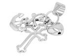 Kettenanhänger ADELIA´S "Damen Anhänger – Kreuzanhänger aus 925 Silber", silber, Schmuckanhänger, Damen, Silber 925 (Sterlingsilber), Kettenanhänger, Schöne Geschenkidee zum Weihnachten