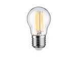 PAULMANN LED-Leuchtmittel "Eco-Line Tropfen 525lm 2,5W 3000K klar 230V", Energieeffizienz: A (A-G), transparent, L:8cm Ø:4,5cm, Leuchtmittel