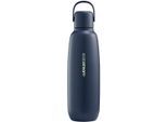 Thermoflasche SODASTREAM "Metallflasche Fizz&go COOL DWS, 0,9 l, Trinkflasche", storm, H:28cm, Edelstahl, Kunststoff, Trinkflaschen, Thermoflasche, kompatibel mit SodaStream DUO, E-DUO, TERRA, ART & ENSO Wassersprudler