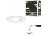 PAULMANN LED Einbauleuchte "LED Einbauleuchte Nova Coin IP44 rund 78mm", weiß, 1, Ø 7,8cm, 1 Stk., Leuchten, Memoryfunktion, Farbwechsler, Farbsteuerung, Dimmer, Smart Home, LED Einbauleuchte