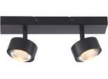 LED Deckenleuchte "KULU", schwarz, 2, H: 11,5cm, 1 Stk., SCHÖNER WOHNEN-KOLLEKTION, Leuchten, SCHÖNER WOHNEN Kollektion, dreh- und schwenkbar, LED Deckenleuchte