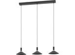 EGLO Hängeleuchte "CONOMAVILLA-Z Pendellampe - Stahl - LED - 3X7,5W - IP20", schwarz, 3, H: 120cm, 1 Stk., Leuchten, Hängelampe, Deckenlampe, Wohnzimmer, Esszimmer, L92 x B22 x H120 cm, Hängeleuchte