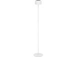 EGLO Stehlampe "ROCCANOVA-L Stehlampe - Stahl - SOLAR-LED - 2,8W - IP44", weiß, 1, Ø 13,5cm H: 120cm, 1 Stk., Leuchten, Standleuchte, Leselampe, Wohzimmer, Schlafzimmer, H120 x Ø13,5 cm, Stehlampe