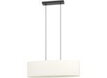 EGLO Hängeleuchte "FEBRES Pendellampe - Stahl - E27 - 2X60W - IP20", weiß (schwarz), 2, H: 110cm, 1 Stk., Leuchten, Hängelampe, Deckenlampe, Wohnzimmer, Esszimmer, L78 x B22 x H110 cm, Hängeleuchte