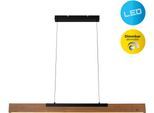 NÄVE LED Pendelleuchte "Wilma", braun, 1, H: 150cm, 1 Stk., Leuchten, mit Holz, dimmbar per Wandschalter, Memoryfunktion, höhenverstellbar, LED Pendelleuchte