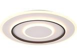 REALITY LEUCHTEN LED Deckenleuchte "JORA, Deckenlampe Schlafzimmer mit Sleep Timer, Nachtlicht, dimmbar", weiß (weiß matt), 1, Ø 60cm H: 6cm, 1 Stk., Leuchten, Lichtfarbe einstellbar CCT, Memoryfunktion, inkl Fernbedienung, LED Deckenleuchte