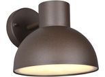 TRIO LEUCHTEN Außen-Wandleuchte "ELBE, Fassadenbeleuchtung Downlight, exkl 1x E27 max 10W, Outdoor IP44", rostfarbend, 1, Ø 20cm H: 18,5cm, 1 Stk., Leuchten, Hauswand Leuchte aus Druckguss Aluminium, Leuchtmittel wechselbar, Außen-Wandleuchte