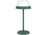 EGLO Tischleuchte "Meggiano Tischlampe, kabellos, aufhängbarer Lampenschirm, IP54, Lampe", grün, 2, Ø 15cm H: 32cm, 1 Stk., Leuchten, Tischleuchte - H32 x Ø15 cm - grün - 1X1,5W;1X0,8W inkl., Tischleuchte