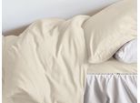 Bettwäsche IRISETTE "Lago 8450", beige (ecru), B/L: 200cm x 200cm, 1 Stk., 2 Stk., Feinbiber, B/L: 80cm x 80cm, 3 Stk., Feinbiber, Obermaterial: 100% Baumwolle, Bettwäsche, Bettwäsche, wohlig warm und kuschelig