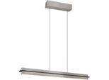 TRIO LEUCHTEN LED Pendelleuchte "EMERSON, LED Hängeleuchte höhenverstellbar, 4-Stufen Touch Dimmer", nickel, 1, H: 150cm, 1 Stk., Leuchten, Lichtfarbe einstellbar 2700-5000K warm- bis kaltweiß, Höhe max 150 cm, LED Pendelleuchte