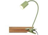 BRILONER LEUCHTEN Schreibtischlampe "FLEKS Tischlampe", grün (weiß, neutral), Leuchten, Schreibtischlampe