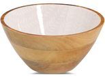 Schale ZELLER PRESENT "Mangoholz, beige", beige, H:12cm Ø:25cm, Massivholz, Schüsseln, Schale, hochwertiges natürliches Material