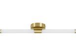 EGLO Spiegelleuchte "RAMOLA Spiegellampe - Stahl - LED - 11W - IP44", gold (messing, gebürstet), 1, H: 12cm, 1 Stk., Leuchten, Wandlampe, Badezimmerlampe, Bad, L60 x H12 x AL6,5 cm, Spiegelleuchte