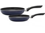 Pfannen-Set KRÜGER "Troja", blau, Pfannen, Pfannen-Set, Ø 24/28 cm, Induktion