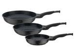 Pfannen-Set GSW "Titanium Granit Advanced", schwarz, Pfannen, Pfannen-Set, Pfannen-Set aus Aluminium-Guss mit Antihaft-Versiegelung