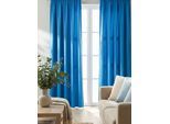 Vorhang WIRTH "Dim out" Gr. 5, blau, B:145cm H:255cm, Polyester, Gardinen, Vorhang