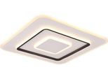 REALITY LEUCHTEN LED Deckenleuchte "JORA, Deckenlampe Schlafzimmer mit Sleep Timer, Nachtlicht, dimmbar", weiß (weiß matt), 1, H: 6cm, 1 Stk., Leuchten, Lichtfarbe einstellbar CCT, Memoryfunktion, inkl Fernbedienung, LED Deckenleuchte