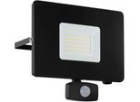EGLO Wandleuchte "Faedo 3, Außen-Strahler, Außenleuchte, Wandstrahler, IP44, Lampe", schwarz, 1, H: 20cm, 1 Stk., Leuchten, Wand-/Deckenleuchte - L20,5 x H20 x AL5 cm - schwarz - 53W inkl., Wandleuchte