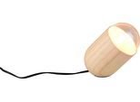 REALITY LEUCHTEN Tischleuchte "NARA, Tischlampe inkl. Leuchtmittel 1x E27 806 Lumen 2700K warmweiß", beige (holzfarben, schwarz), 1, Ø 10,5cm H: 14,5cm, 2 Stk., Leuchten, Tischleuchte mit Schnurschalter und wechselbarem Leuchtmittel (inkl.), Tischleuchte