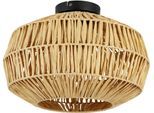 EGLO LED Deckenleuchte "SHELDON Deckenlampe - Stahl - E27 - 1X40W - IP20", schwarz, 1, Ø 38cm H: 26,5cm, 1 Stk., Leuchten, Wohzimmerlampe, Esszimmerlampe, Flur, Schlafzimmer, H26,5 x Ø38 cm, LED Deckenleuchte