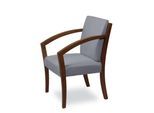 Esszimmerstuhl HOME AFFAIRE "G98 George Armlehnstuhl, Sessel, in 3 Gestellfarben Made in Italy", grau (light grau, nussbaum, light grau), B:58,5cm H:87cm T:65cm, Massivholz, Stühle, Esszimmerstuhl, Extra-confort, Fleckenabweisendes Gewebe, Massivholz