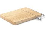 Schneidebrett CONTINENTA, braun (holzfarben), B:17,5cm H:2cm L:24cm, Holzwerkstoff, Schneidebretter, Schneidebrett, mit Käseschneider, Gummibaum