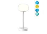 NÄVE LED Tischleuchte "Pina", weiß, 1, Ø 10,5cm H: 30cm, 1 Stk., Leuchten, Akku aufladbar, USB Typ C inkl. Kabel 100cm, Touch, dimmbar, LED Tischleuchte