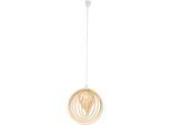 NÄVE Pendelleuchte "Armella", beige (natur), 1, Ø 40cm H: 145cm, 1 Stk., Leuchten, Holz hellbraun, exkl. 1x E27 max. 40 W, H: ca. 145cm / D: ca. 40cm, Pendelleuchte