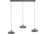 LED Pendelleuchte "POSH", silber (grau), 3, H: 80cm, 1 Stk., SCHÖNER WOHNEN-KOLLEKTION, Leuchten, SCHÖNER WOHNEN Kollektion, SimplyDim, Memoryfunktion, Comfort-Lift, LED Pendelleuchte