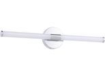 EGLO Spiegelleuchte "RAMOLA Spiegellampe - Stahl - LED - 11W - IP44", weiß (chrom), 1, H: 12cm, 1 Stk., Leuchten, Wandlampe, Badezimmerlampe, Bad, L60 x H12 x AL6,5 cm, Spiegelleuchte