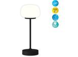 NÄVE LED Tischleuchte "Pina", schwarz, 1, Ø 10,5cm H: 30cm, 1 Stk., Leuchten, Akku aufladbar, USB Typ C inkl. Kabel 100cm, Touch, dimmbar, LED Tischleuchte