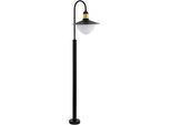 EGLO Stehlampe "Sirmione Außen-Stehlampe, Standleuchte, Stahl, E27, IP44, Außenlampe", schwarz, 1, H: 120cm, 1 Stk., Leuchten, Stehleuchte - L34 x B27 x H120 cm - schwarz, gold - 1X60W exkl., Stehlampe