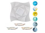 NÄVE LED Deckenleuchte "Liora", weiß, 1, H: 6cm, 1 Stk., Leuchten, 3D-Effekt, CCT, Memory, Nachtlicht, dimmbar per Fernbedienung, weiß, LED Deckenleuchte