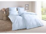 Bettwäsche "Linnea", blau, B/L: 155cm x 220cm, 1 Stk., 1 Stk., Renforcé, B/L: 80cm x 80cm, 2 Stk., Renforcé, Obermaterial: 100% Baumwolle, LEGER HOME BY LENA GERCKE, Bettwäsche, Bettwäsche, aus 100% Baumwolle, Streifendesign