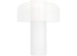 EGLO Tischleuchte "Ponente Tischlampe, Nachtischlampe, Metall und Kunststoff, IP44, Lampe", weiß, 1, Ø 16cm H: 20cm, 1 Stk., Leuchten, Tischleuchte - H20 x Ø16 cm - weiß - 2,25W inkl., Tischleuchte