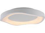 LED Deckenleuchte "MONTA", weiß, 1, Ø 40cm H: 7,5cm, 1 Stk., SCHÖNER WOHNEN-KOLLEKTION, Leuchten, SCHÖNER WOHNEN Kollektion, 3-Stufen Dimmer, Memoryfunktion, LED Deckenleuchte